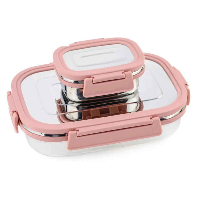 Pink Stainless Steel Lunch Box