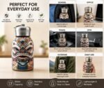 300ml Printed Stainless Steel Water Bottle | Insulated Vacuum Flask | Leakproof Hot & Cold Bottle - Image 3