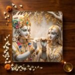3D Radha Krishna Wall Art – Elegant Crystal Decor for Devotional Spaces - Image 2