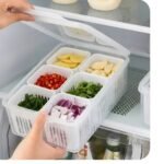 6-in-1 Grid Fridge Storage Containers Fridge
