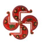 Acrylic Swastik Shubh Labh Wall Hanging – Auspicious Festival Decor - Image 3