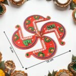 Acrylic Swastik Shubh Labh Wall Hanging – Auspicious Festival Decor - Image 2