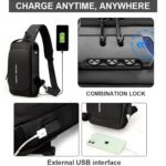 Anti-Theft Crossbody Sling Bag – Secure USB Charging Port - Image 2