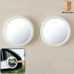 Car Blind Spot Mirror – White Round Set for Enhanced Safety - Image 2