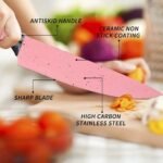 Chef Knife Set – 6 Pcs Stainless Steel Ceramic Coated - Image 2
