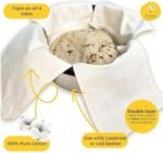 Cotton Double Layer Roti Wrap with 4 Flaps - Image 4