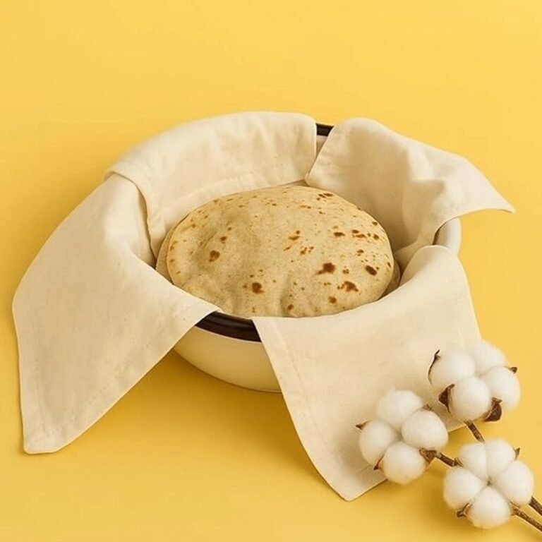 Cotton Double Layer Roti Wrap with 4 Flaps 4