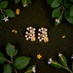 Faux Pearl Choker with Gold Floral Pendant – Elegant Multi-Strand Design - Image 2