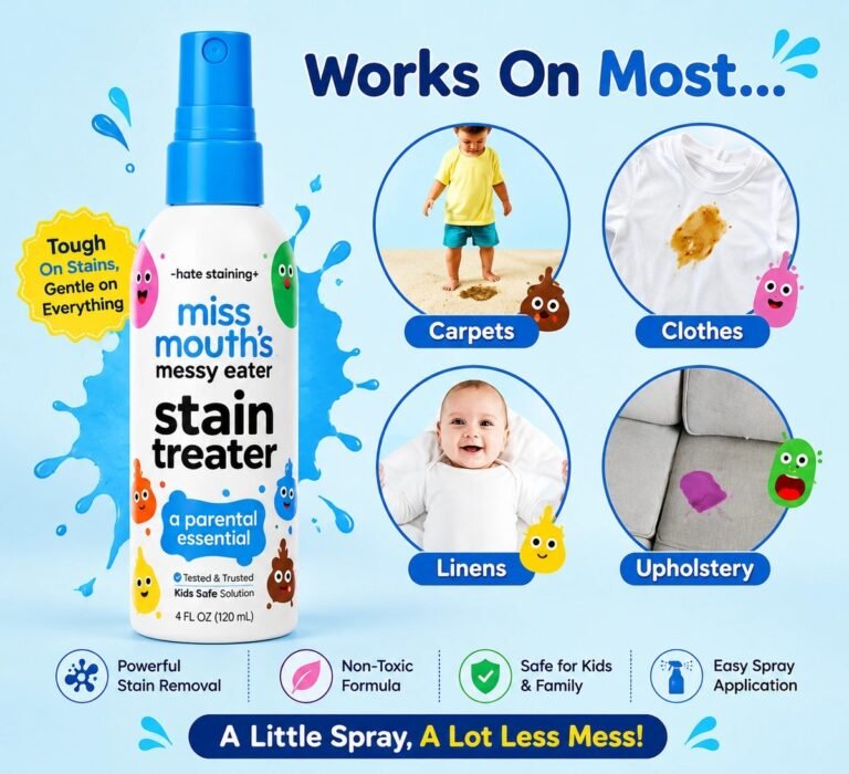 Kids-Safe Stain Treater Magic Spray for Messy Moments