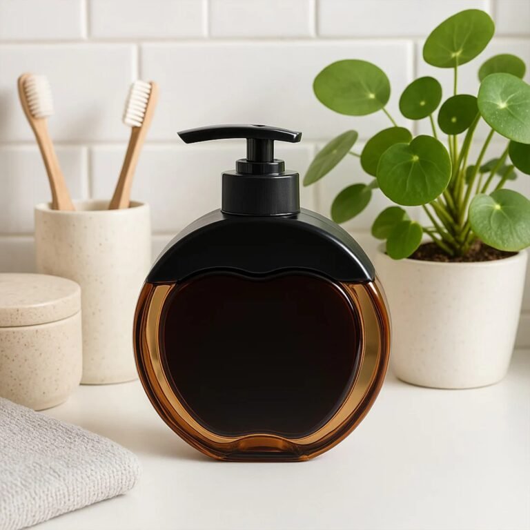 Liquid Soap Dispenser – Refillable Apple-Shaped 350 ML Capacity