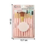 Professional Makeup Brush Set 9-in-1 – Complete Face & Eye Kit - Image 2