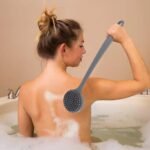 Silicone Back Scrubber Brush – Long Handle for Gentle Exfoliation - Image 2