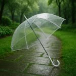Transparent Dome Umbrella – Windproof with Comfortable Curved Handle - Image 2
