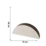 Stainless Steel Napkin Holder – Sleek Half-Moon Design - Image 3